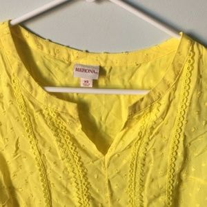 Merona Tops - Fashion Women Yellow clip spot blouse Merona Tops - Fashion Women Yellow clip spot blouse